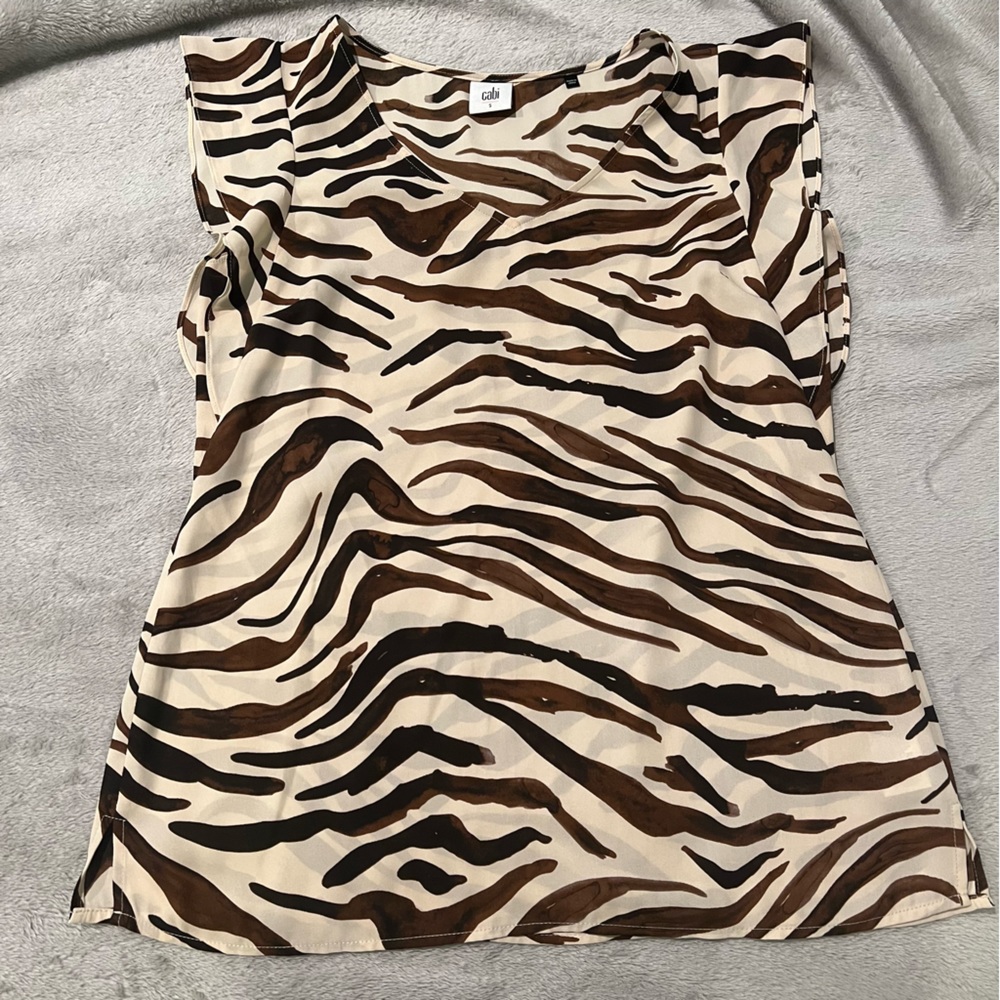Cabi flutter cap sleeve tank top